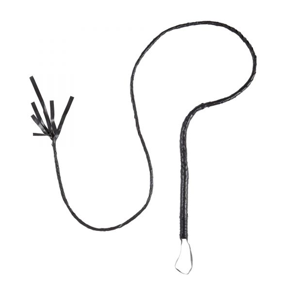 Authentische Kunstleder Peitsche 180 cm, - Widmann