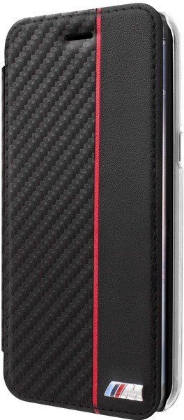 BMW S8 Bookcase Red Stripe fuer Samsung Galaxy S8 schwarz - BMW