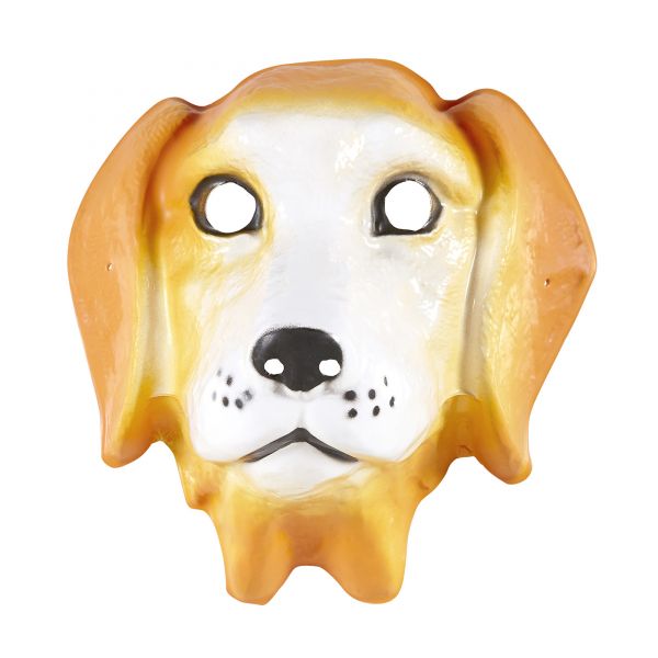 Maske Hund aus Plastik, - Widmann
