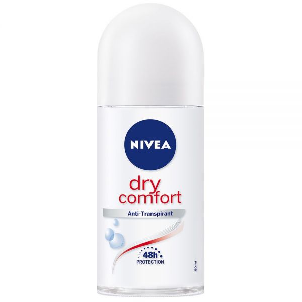 00142 Nivea Deoroller 50ml Dry Comfort, weiss - Nivea
