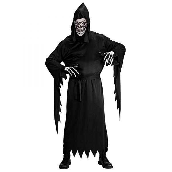 Sensemann (Robe, Gürtel, Maske mit Kapuze), L - Widmann