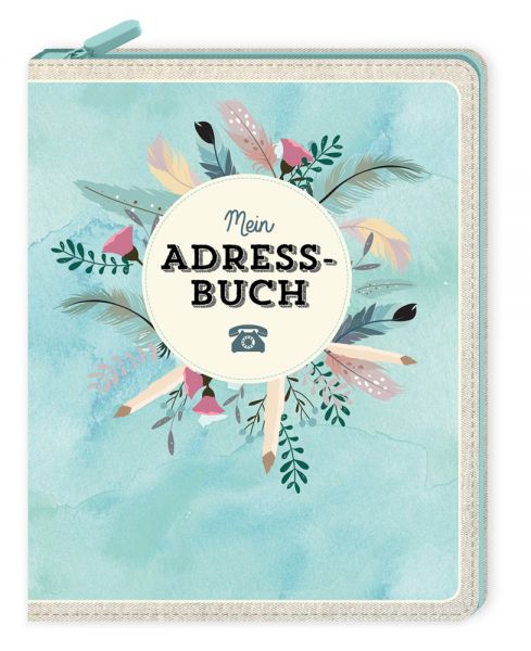 Eintragbuch mit Reißverschluss - Mein Adressbuch - Lingen