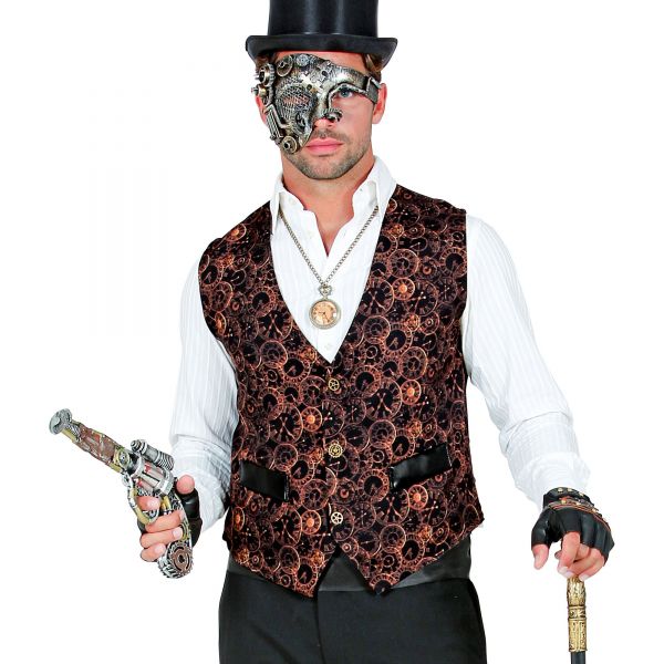 Steampunk (Weste), XXL - Widmann