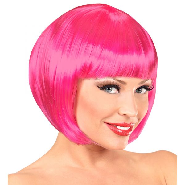 Pinke Chanel Perücke in Polybag, - Widmann
