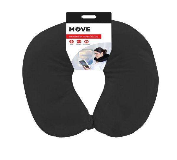 Move Micro Beats Travel Pillow Black - Move