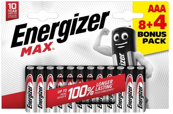 Energizer Premium Alkaline AAA 8+4 - Energizer