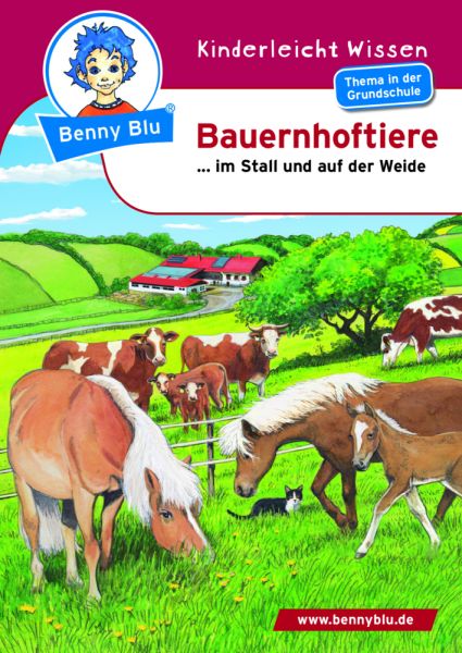 Bauernhoftiere: Schweine, Pferde, Hühner. Thema in der Grundschule - Kinderleicht Wiss...