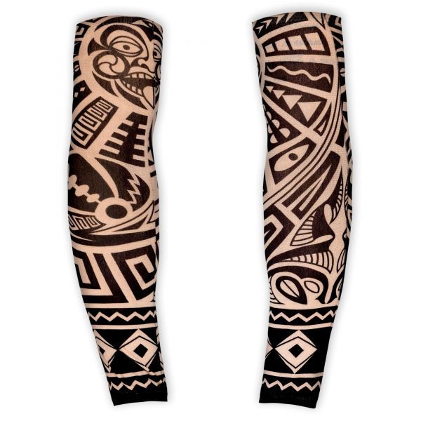 Paar Tattooärmel Tribal Realistisch Aussehend, - Widmann