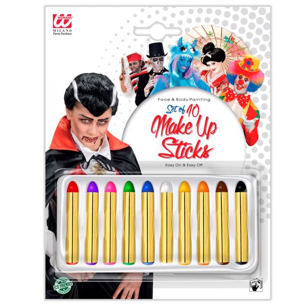 Set von 10 Schminkstiften - 24 Ml, - Widmann