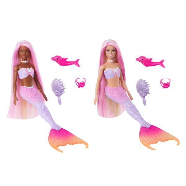 Barbie Puppe Meerjungfrau mit Farbwechsel Effekt - Barbie
