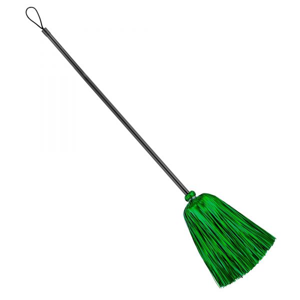 Grüner Lametta Hexenbesen 92 cm, - Widmann