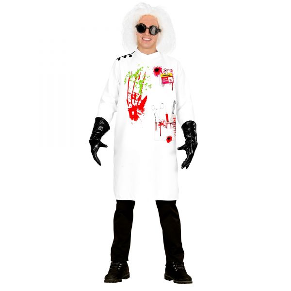 Mad Scientist (Laborkittel, Handschuhe), XL - Widmann