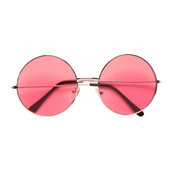 Brille 70Er Jahre mit pinken Gläsern, - Widmann