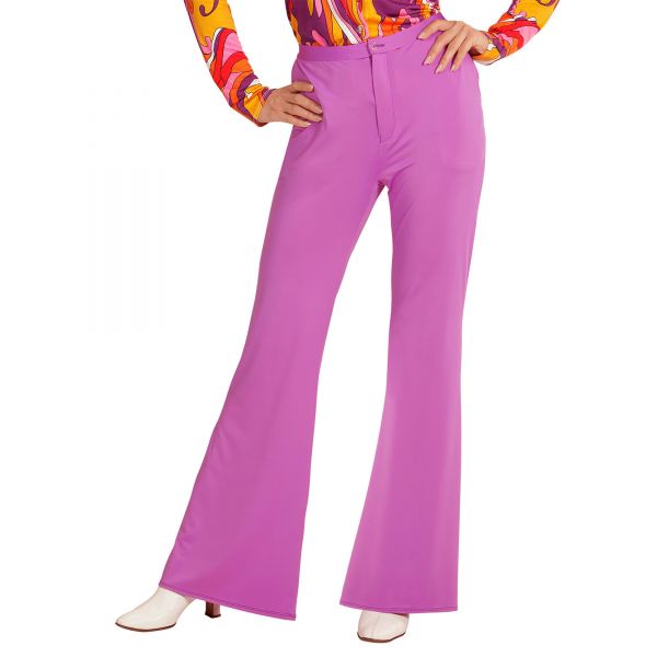The 70s Groovy Style - Violett (Hose), S/M - Widmann