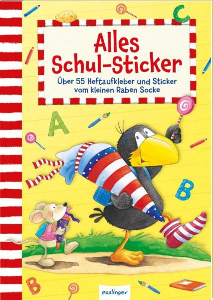 Der kleine Rabe Socke: Alles Schul-Sticker: 55 Sticker, schönes Geschenk zur Einschulung