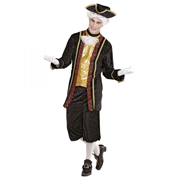 Venezianischer Adliger (Kasack mit Jabot, Hose, Hut), L - Widmann