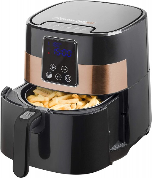 Bestron AAF7003DCO Heissluftfriteuse mit LED Display, kupfer - Bestron