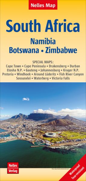 Nelles Map Landkarte South Africa : South Africa, Namibia, Botswana, Zimbabwe | Südafrika | Afrique - Nelles Verlag