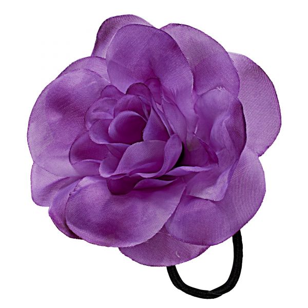 Haargummi mit Violetter Blume, - Widmann