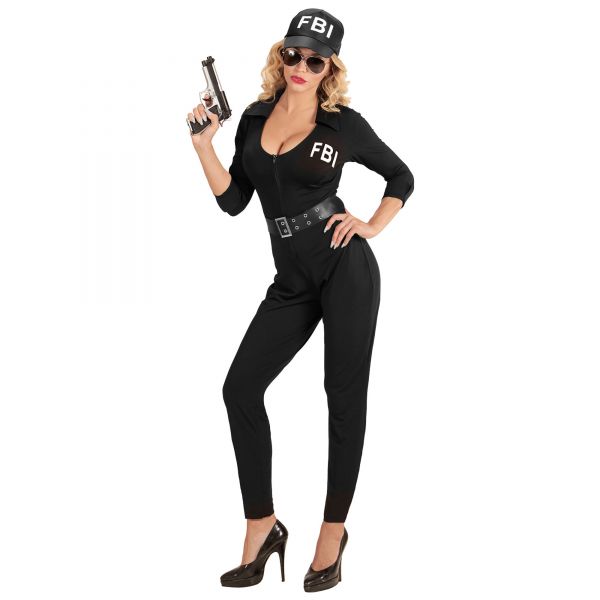 Fbi Agentin (Overall, Gürtel, Kappe), XS - Widmann