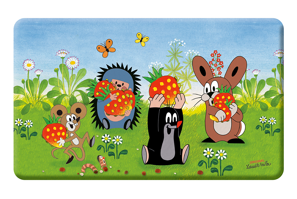 Trötsch Der kleine Maulwurf Frühstücksbrettchen Erdbeere: Frühstücksbrett Brett Kinderbrettchen Paul