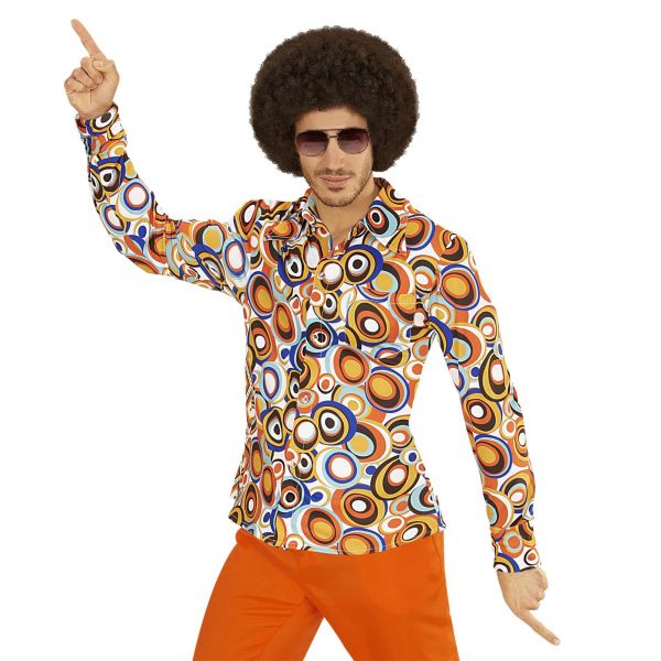 The 70s Groovy Style - Bubbles(Hemd), S/M - Widmann