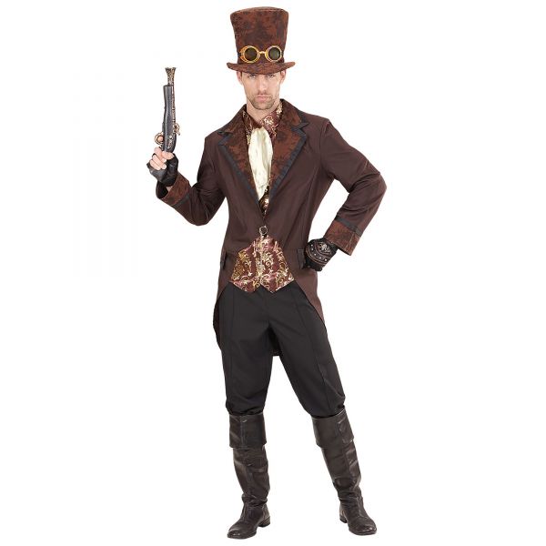 Steampunk (Frack mit Weste, Jabot, Hut), L - Widmann
