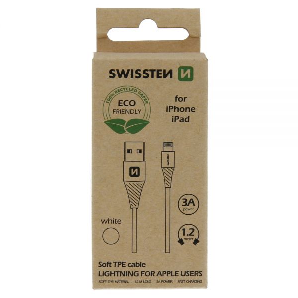 Swissten Datenkabel USB/Lightning 1,2M (ECO PACK) - Swissten