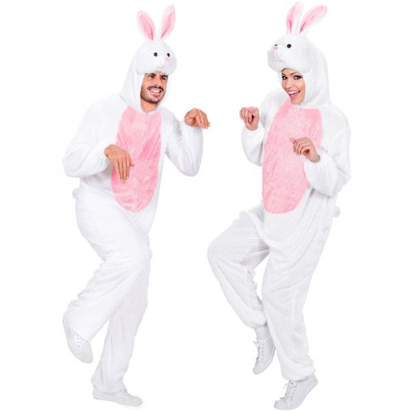 Hase Funny (Overall mit Kapuze), XL - H 190 cm - Widmann