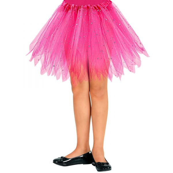 Pinker Glitzernder Tutu 30 cm, - Widmann