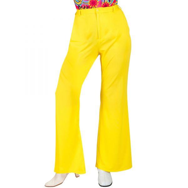 The 70s Groovy Style - Gelb (Hose), S/M - Widmann