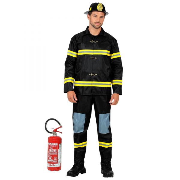 Feuerwehrmann (Oberteil, Hose, Helm), L - Widmann