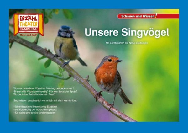 Kamishibai: Unsere Singvögel: Mit Erzählkarten die Natur entdecken, inkl. Textvorlage - Hase und Igel