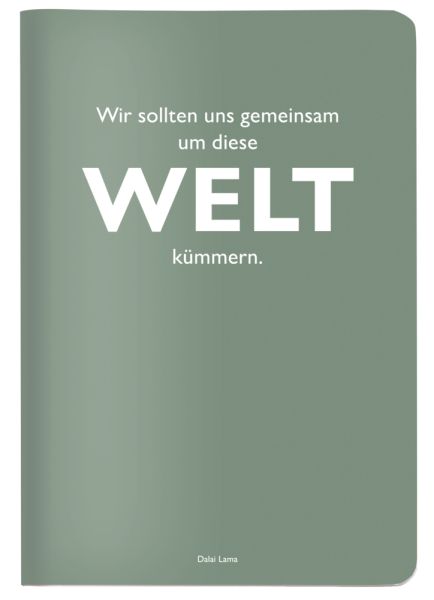 Heft A5 Zitate Dalai Lama Welt, kariert - CEDON MuseumsShops