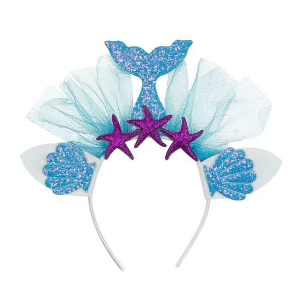 Blauer Meerjungfrau Haarreif - Widmann