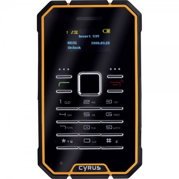 Cyrus Outdoor Handy CM1 Bluetooth 3.0, wasserdicht, stossfest, Staub- und Schmutzschutz - Cyrus