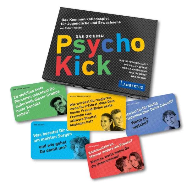 Psycho Kick (Spiel): Das Original. Das Kommunikationsspiel für Jugendliche und Erwachsene - Lambertus-Verlag