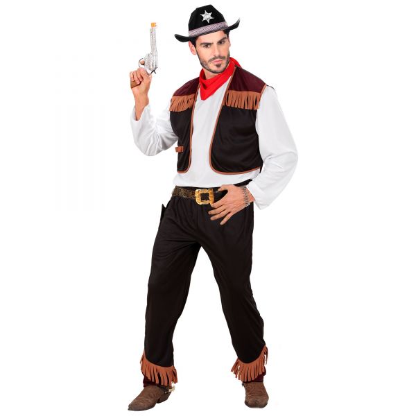 Cowboy (Hemd mit Weste, Hose, Kopftuch), S - Widmann