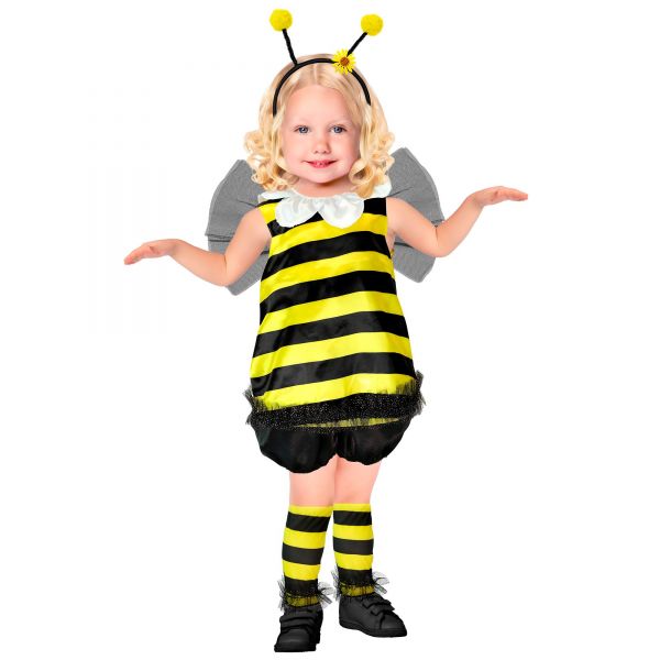 Biene (Oberteil, Shorts, Stulpen, Flügel, Fühler), 104/2-3 Jahre - Widmann