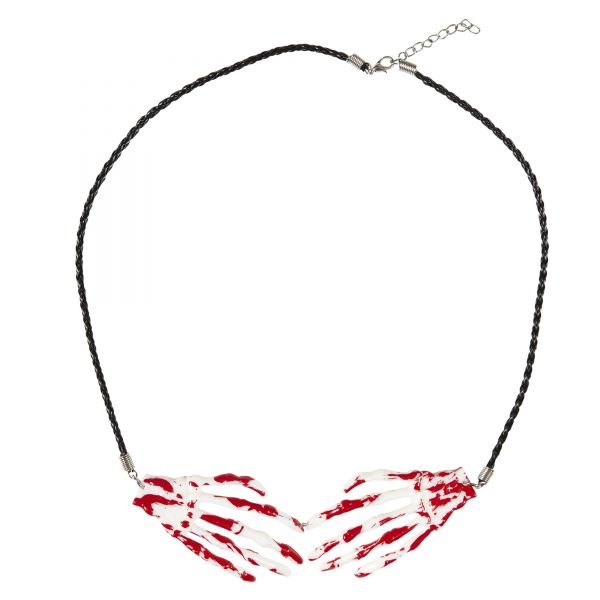Kette mit Blutiger Skeletthand, - Widmann