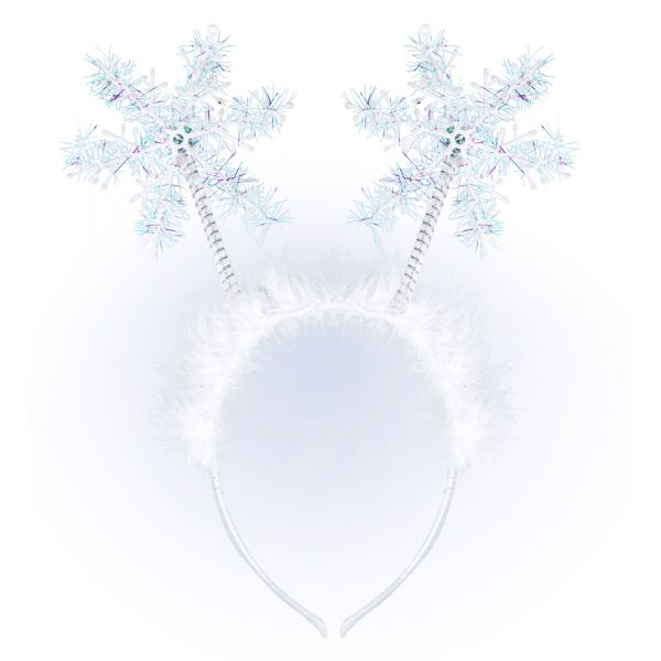 Haarreif mit Schneeflocken, - Widmann