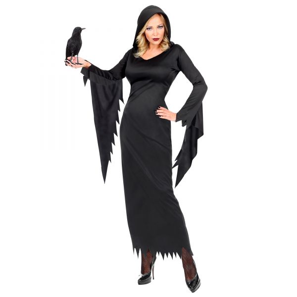 Dunkle Königin (Kleid mit Kapuze), S - Widmann