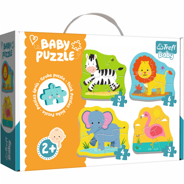 Trefl Puzzle Wilde Tiere Safari Baby (-3-4-5-6) - Trefl