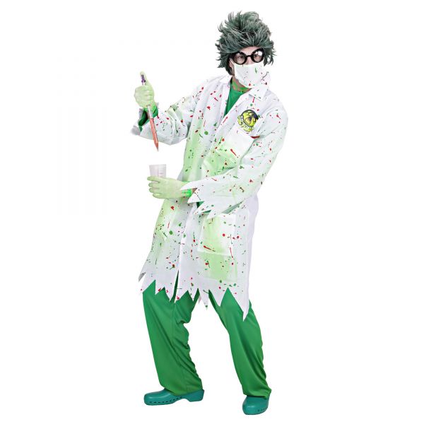 Dr. Toxic (Kittel, Mundschutz, Latexhandschuhe), L - Widmann