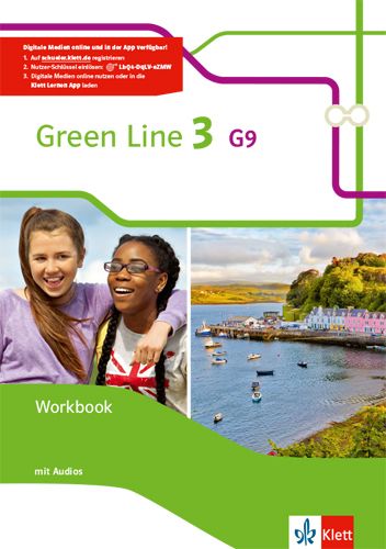 Green Line 3 G9: Workbook mit Audio-CD Klasse 7. Mit Online-Zugang - Klett