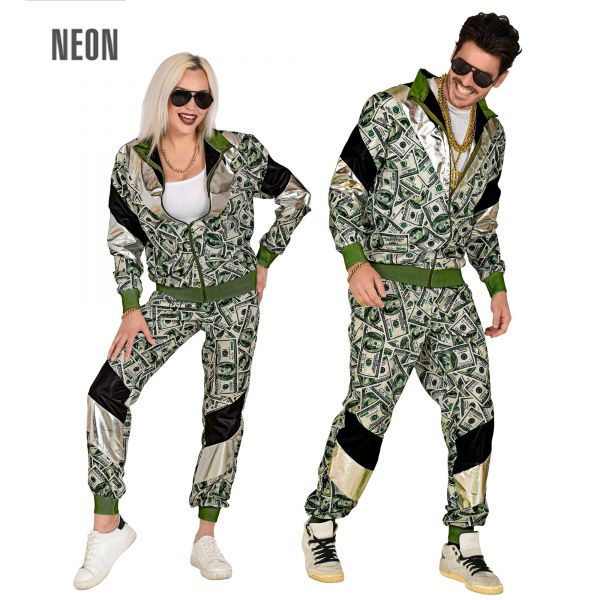 Dollar Trainingsanzug (Oberteil, Hose), XXL - Widmann