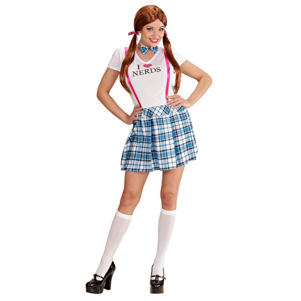 College Mädchen (Kleid, Fliege), S - Widmann