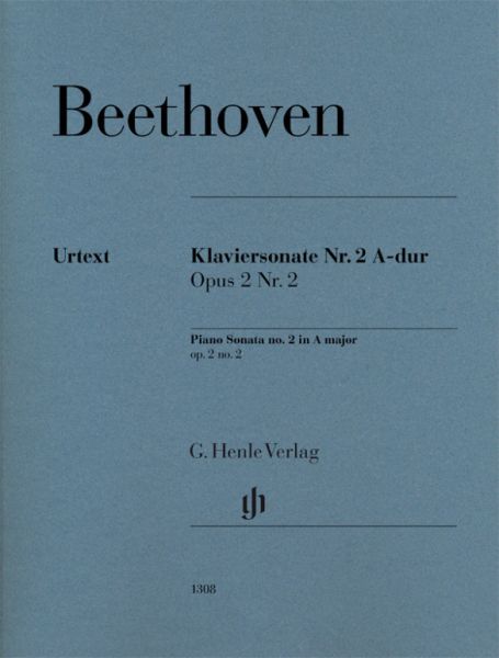 Beethoven, Ludwig van - Klaviersonate Nr. 2 A-dur op. 2 Nr. 2: Besetzung: Klavier zu zwei Händen. Co - Henle