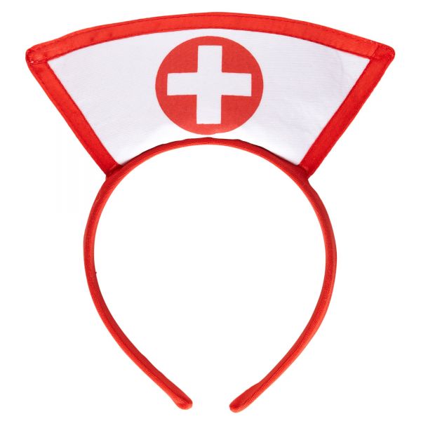 Haube Krankenschwester Auf Haarreif, - Widmann