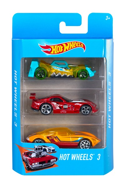Mattel Hot Wheels 3er Geschenkset Sortiment (rollierend) - Mattel Games